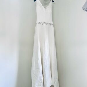 Maggie Sottero White Gown with Embellishments